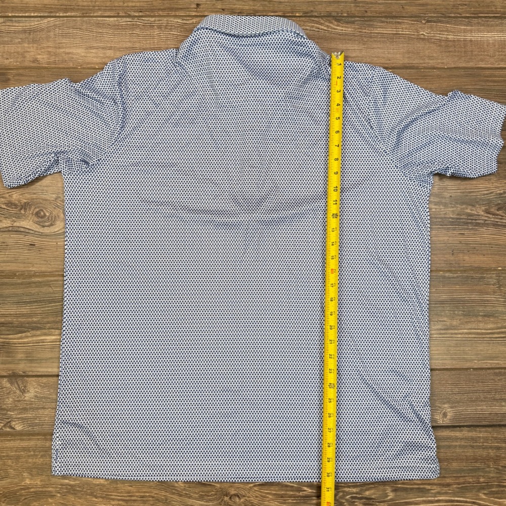 Collars & Co Men Size 2XL Relaxed Dress Collar Polo Blue White Vantage NWT - Picture 5 of 7